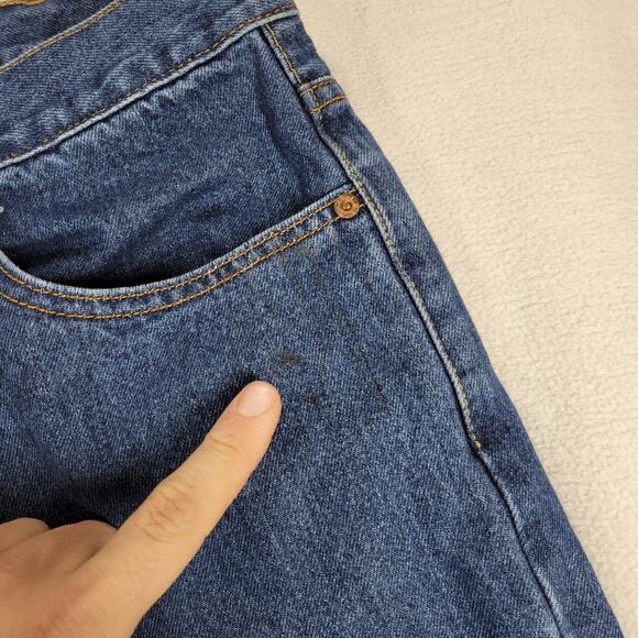 Vintage Levis 550 Jeans Mens Sz 40x32 Blue Medium Wash Denim Gorpcore Y2k Jean - Picture 12 of 16